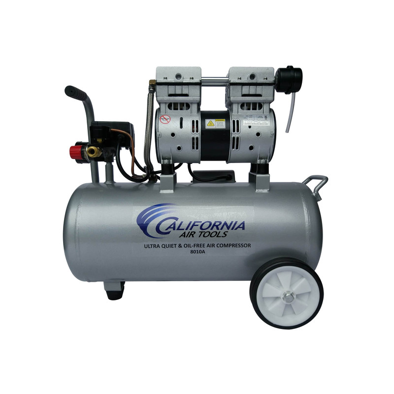 1HP 8 Gallon Oil-Free Aluminum Tank Air Compressor